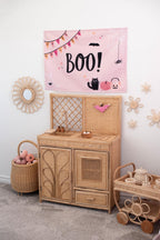 Halloween Banner, Happy Halloween Decor, Pink Halloween Wall Art