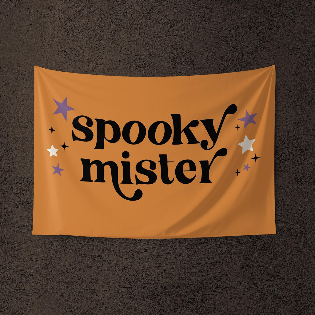 Halloween Banner, Spooky Mister, Halloween Decor, Halloween Wall Art