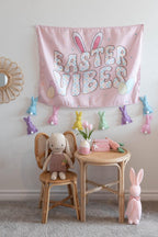 Fabric Tapestry Banner, Easter Vibes, Kids Wall Art Room Decor, Children's Wall Art