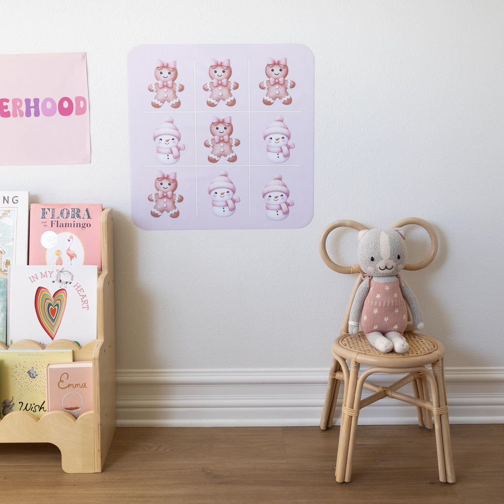 Magnet Magic Pink Tic Tac Toe Board - Magnetic Board Game for Kids
