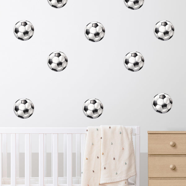 Soccer Ball Wall Decals, Boys Wall Decor, Kids Sports Room Wall Decor