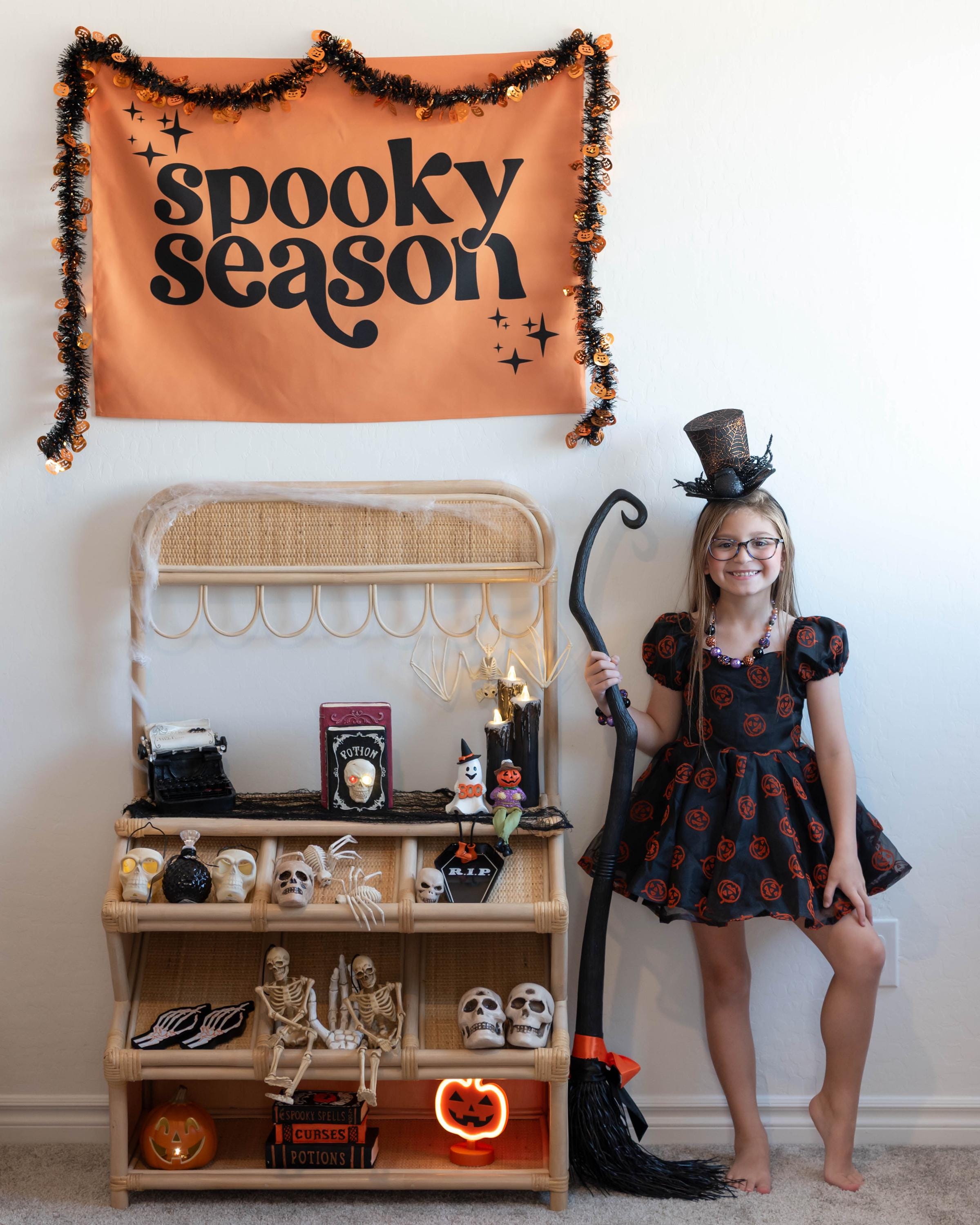 Halloween Banner, Spooky Season, Halloween Decor, Halloween Wall Art