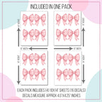 Rosie Pink Bows Wall Decals