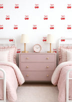 Bowtied Cherries Wall Decals