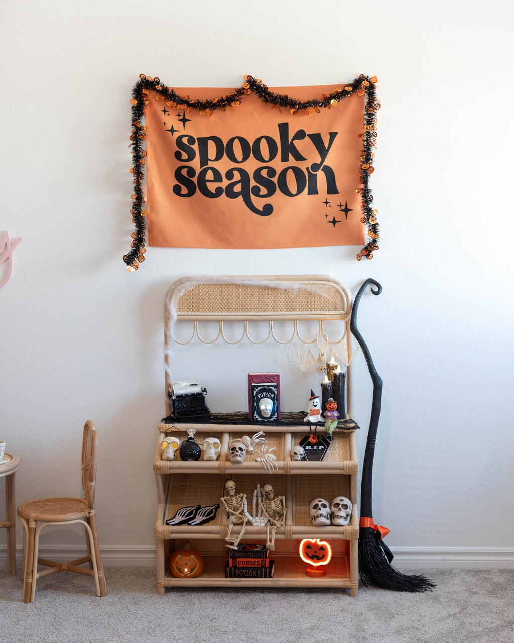 Halloween Banner, Spooky Season, Halloween Decor, Halloween Wall Art