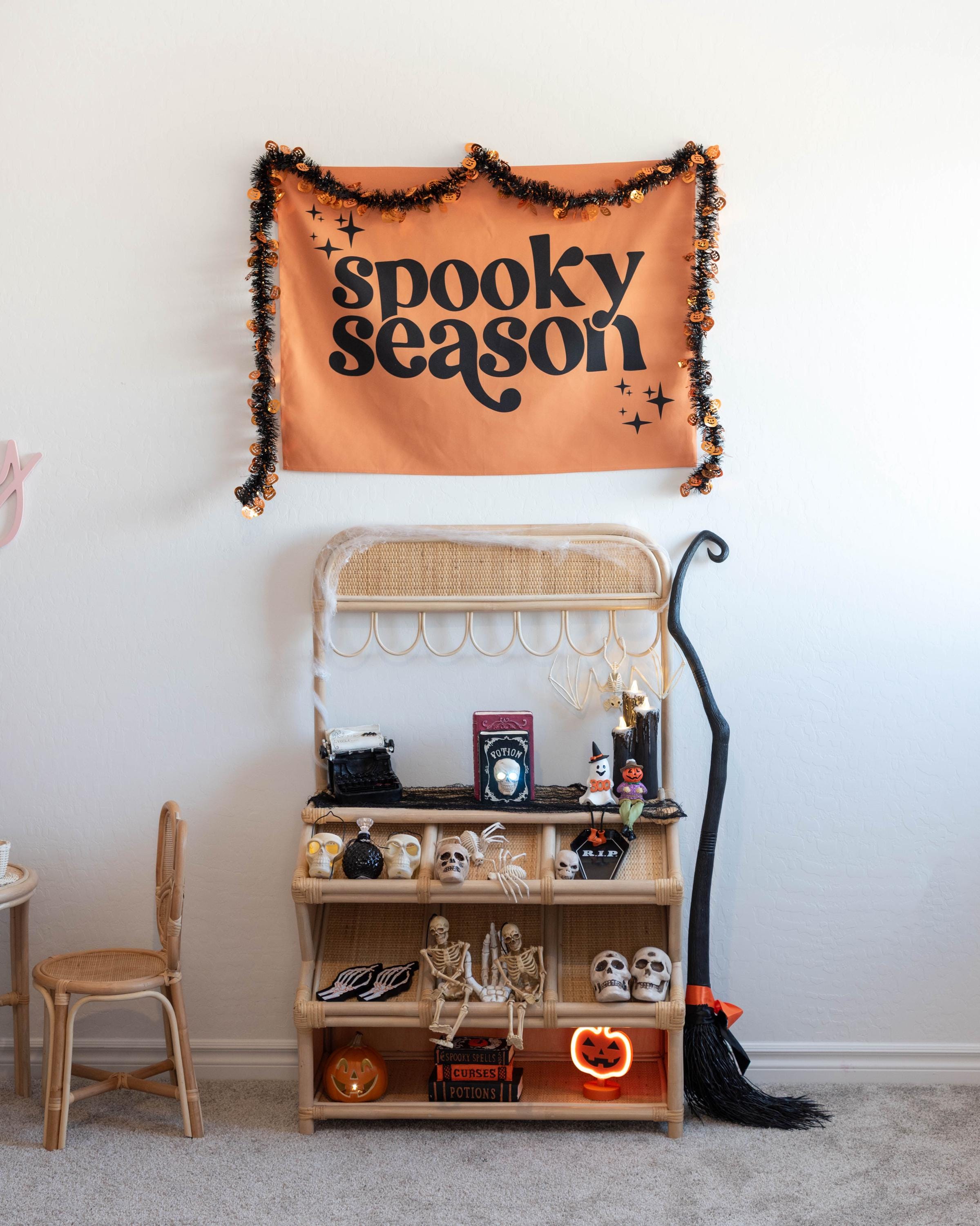 Halloween Banner, Spooky Season, Halloween Decor, Halloween Wall Art