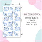 Blue Dinosaur Wall Decals