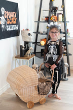 Halloween Banner, Spooky Scary Skeleton, Halloween Decor, Halloween Wall Art
