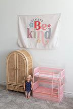 Fabric Tapestry Banner, Always Be Kind, Kids Wall Art Room Decor