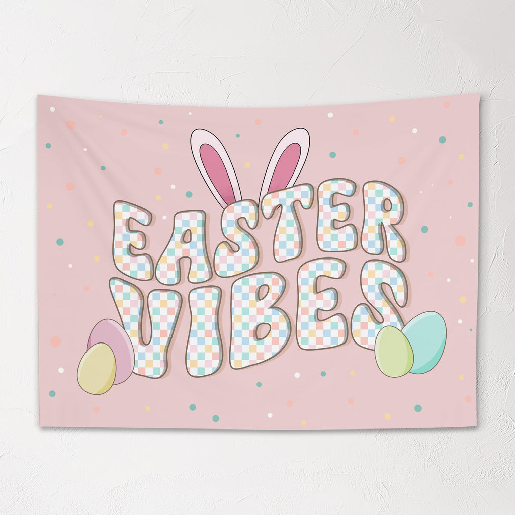 Fabric Tapestry Banner, Easter Vibes, Kids Wall Art Room Decor, Children's Wall Art
