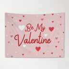 Fabric Tapestry Banner, Be My Valentine, Kids Wall Art Room Decor, Children's Wall Art