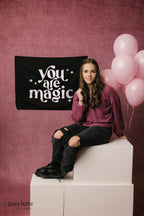 Fabric Tapestry Banner, You Are Magic , Kids Wall Art Room Decor
