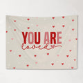Fabric Tapestry Banner, You Are Loved, Kids Wall Art Room Decor, Children's Wall Art
