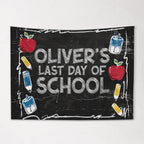 Personalized First Day of School Banner, Custom 1st day Sign with Name