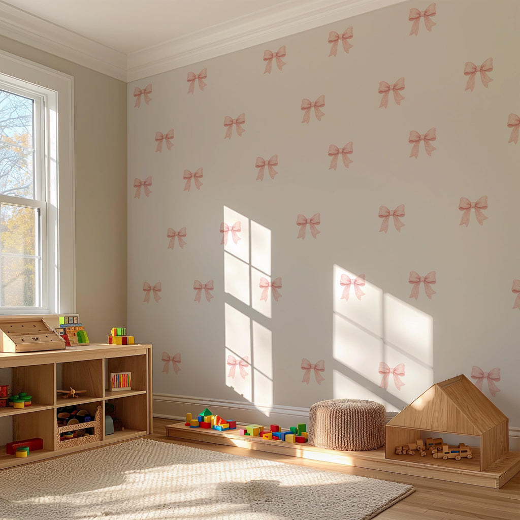 Lucy Pink Bows Wall Decals