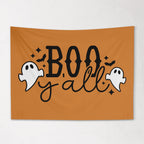 Boo Y'all Halloween Banner: Soft Fabric Wall Decor - Made in USA