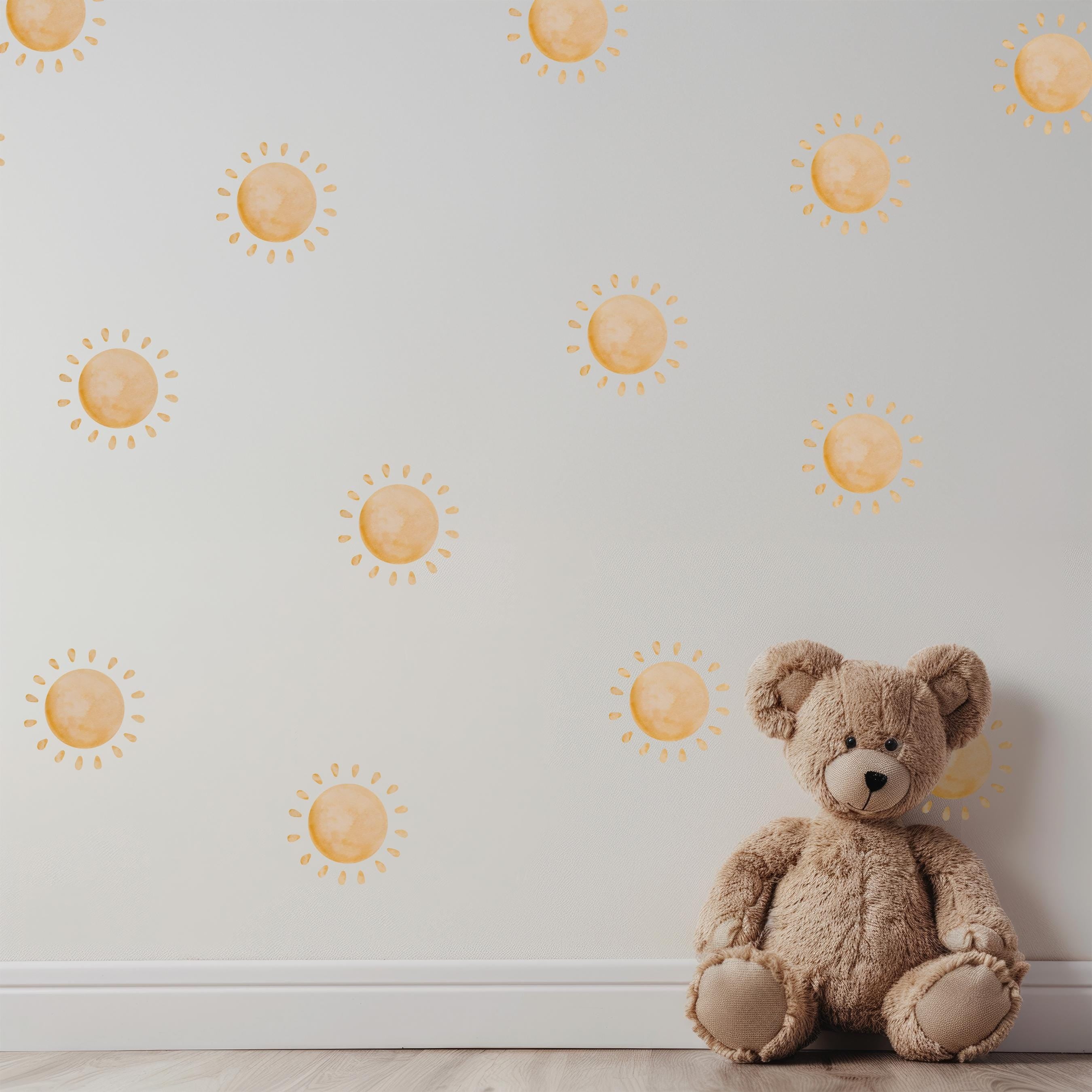 Watercolor Sunshine Wall Decals