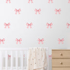 Amoire Pink Bows Wall Decals