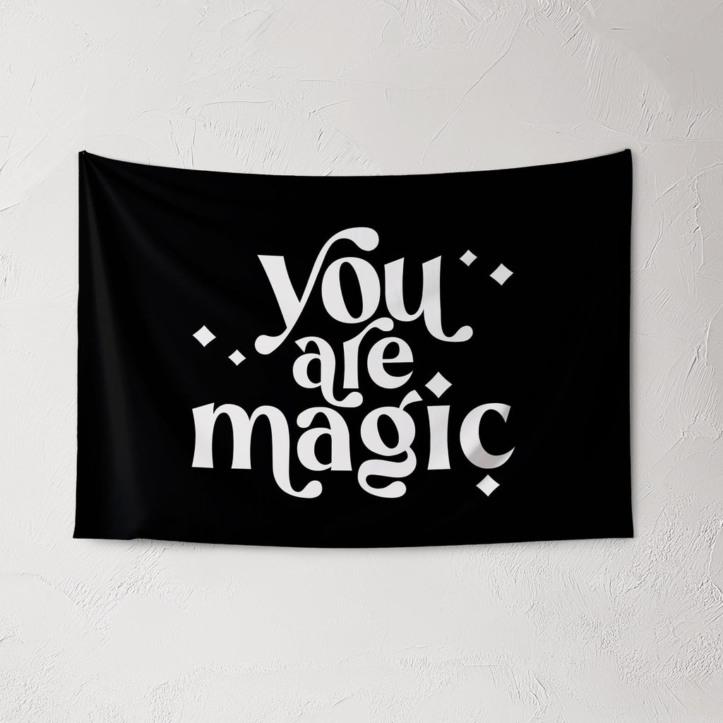 Fabric Tapestry Banner, You Are Magic , Kids Wall Art Room Decor