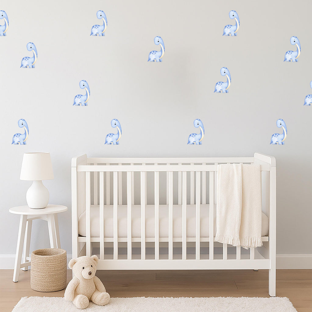Blue Dinosaur Wall Decals