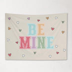 Fabric Tapestry Banner, Be Mine, Kids Wall Art Room Decor, Children's Wall Art