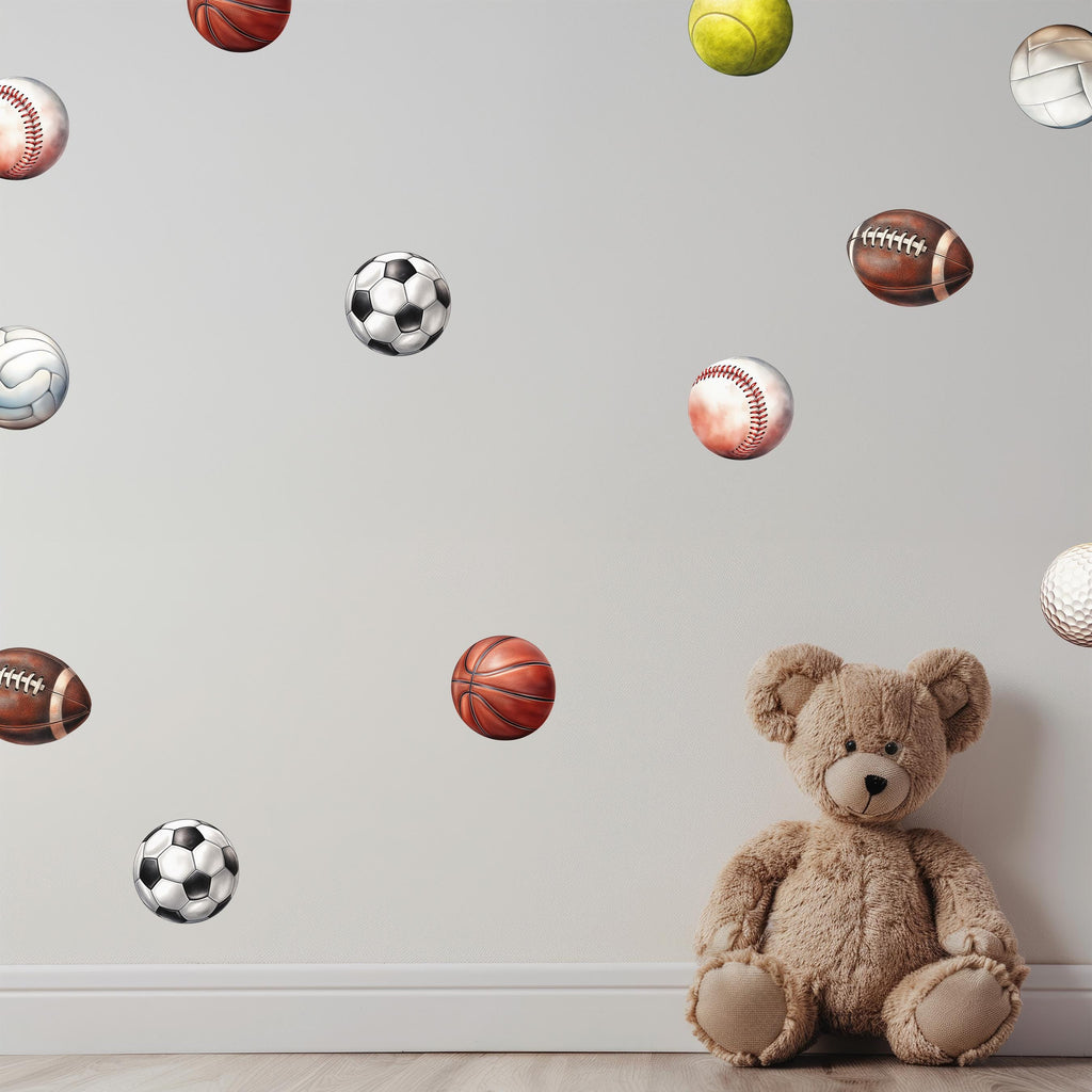 Sports Balls Wall Decals
