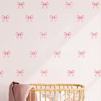 Amoire Pink Bows Wall Decals