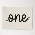 Fabric Tapestry Banner, ONE Birthday, Kids Wall Art Room Decor, Children's Wall Art