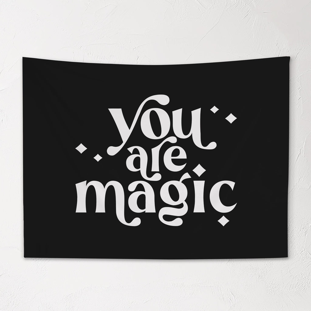 Fabric Tapestry Banner, You Are Magic , Kids Wall Art Room Decor