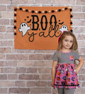 Boo Y'all Halloween Banner: Soft Fabric Wall Decor - Made in USA