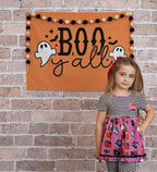 Boo Y'all Halloween Banner: Soft Fabric Wall Decor - Made in USA