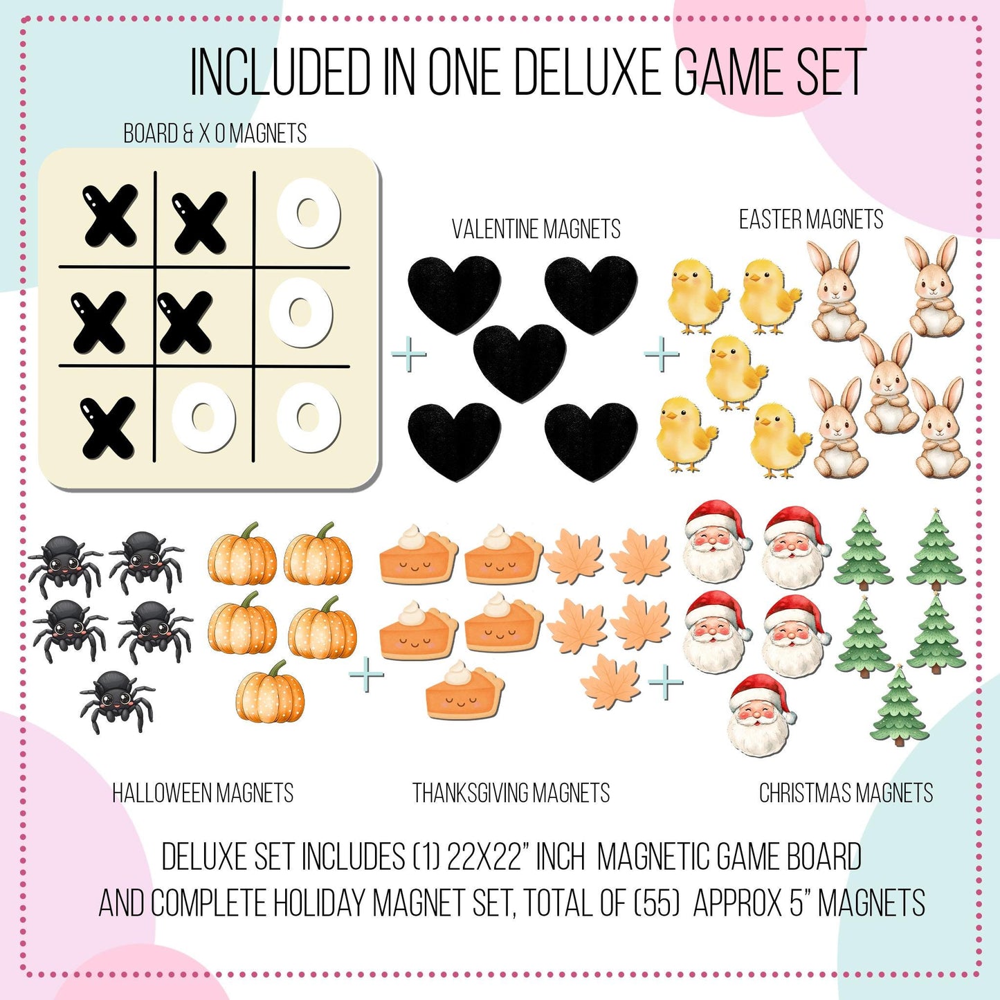 Magnet Magic Tic Tac Toe Board