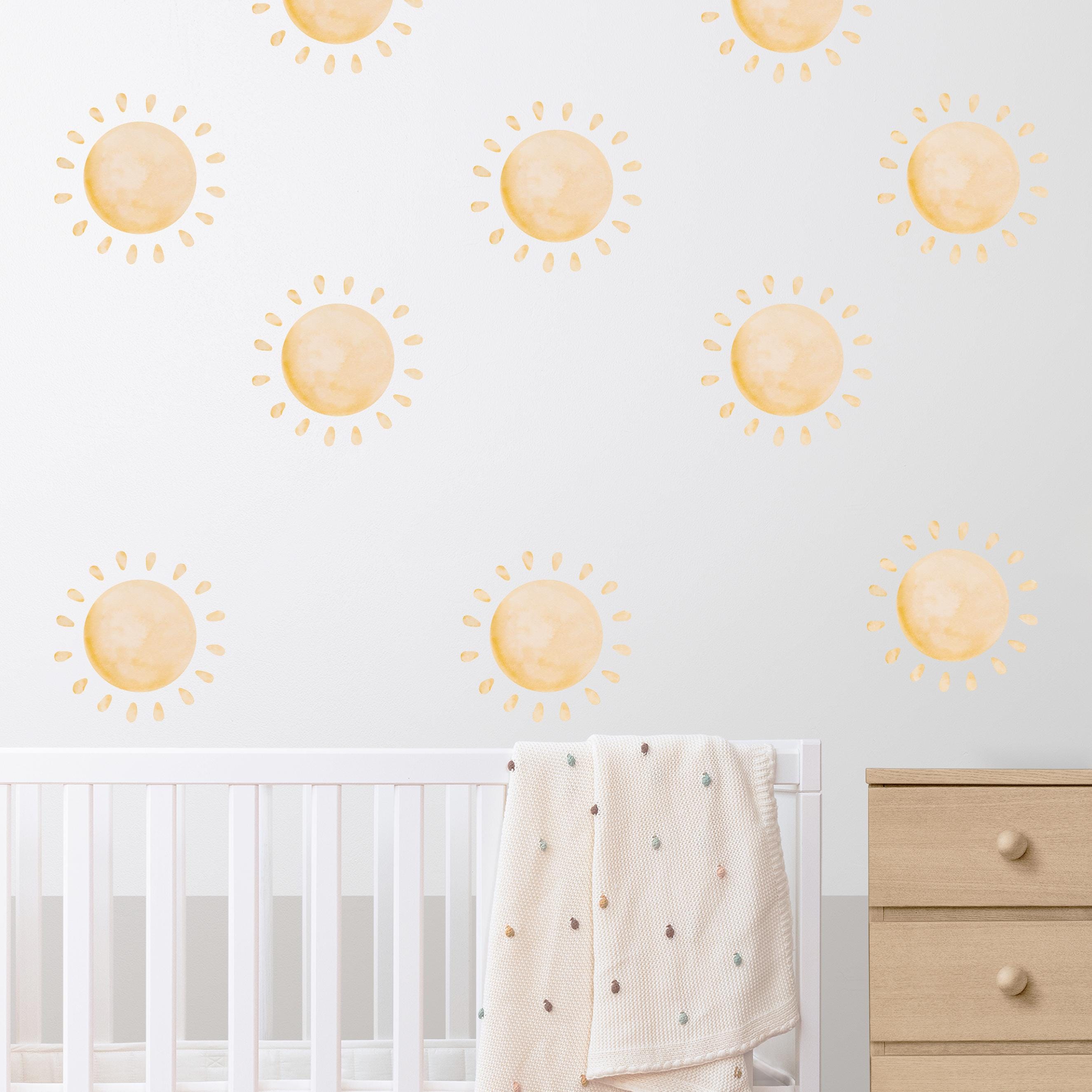 Watercolor Sunshine Wall Decals