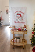 Christmas Banner, Tis the Season to be Merry, Kids Fabric Tapestry