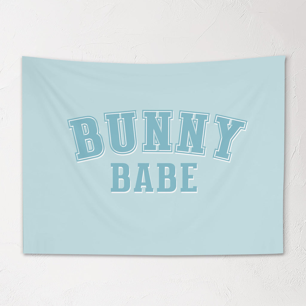 Fabric Tapestry Banner, Bunny Babe, Kids Wall Art Room Decor, Children's Wall Art