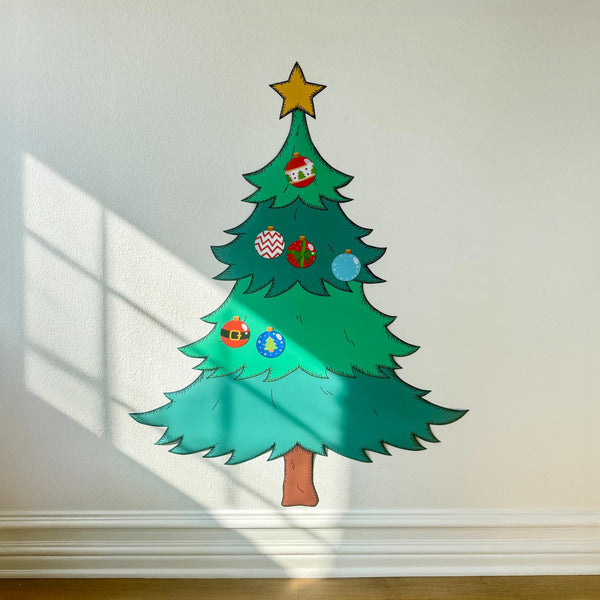 Magnet Magic Christmas Tree - Magnetic Wall Decal for Kids, Wall Decal
