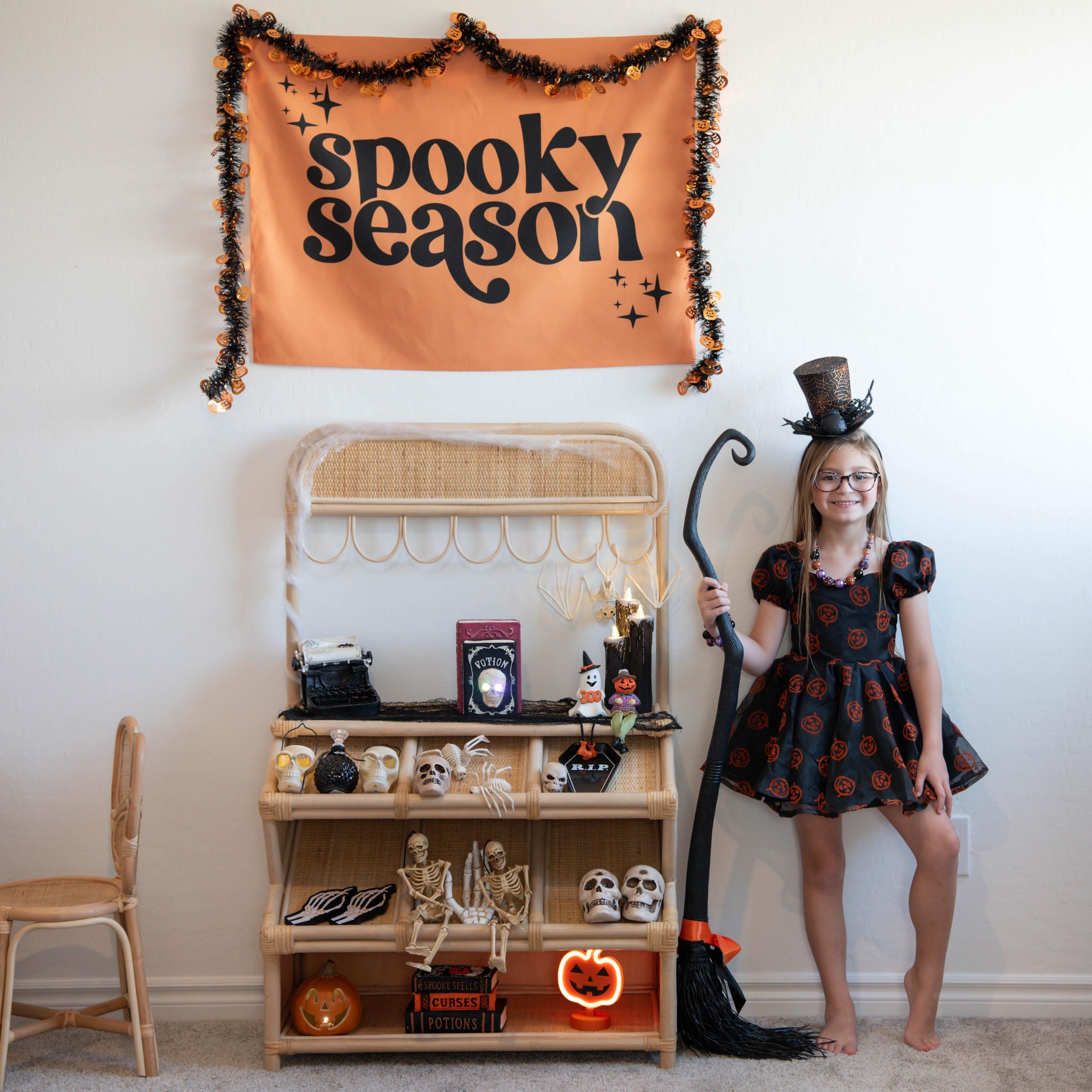 Halloween Banner, Spooky Season, Halloween Decor, Halloween Wall Art