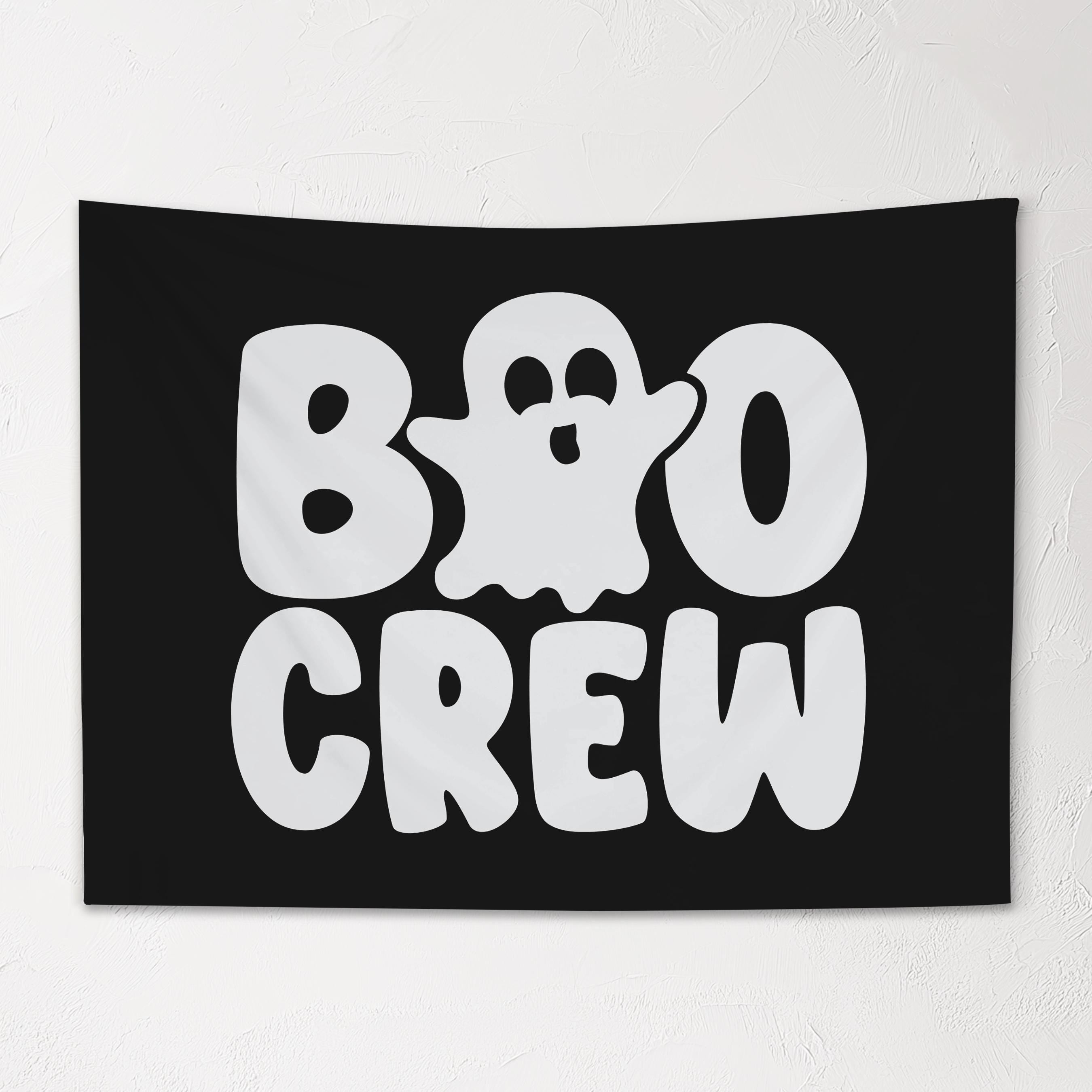 Halloween Banner, Boo Crew, Halloween Decor, Halloween Wall Ar