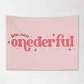 Fabric Tapestry Banner, Little Miss Onederful, Kids Wall Art Room Decor, Children's Wall Art