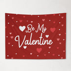 Fabric Tapestry Banner, Be My Valentine, Kids Wall Art Room Decor, Children's Wall Art