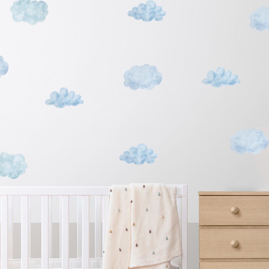 Watercolor Clouds Wall Decals