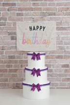 Fabric Tapestry Banner, Happy Birthday, Kids Wall Art Room Decor, Children's Wall Art