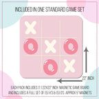 Magnet Magic Pink Tic Tac Toe Board - Magnetic Board Game for Kids