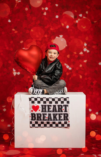 Fabric Tapestry Banner, Heart Breaker, Kids Wall Art Room Decor, Children's Wall Art