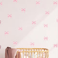 Cute Pink Bow Wall Decals