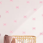 Cute Pink Bow Wall Decals