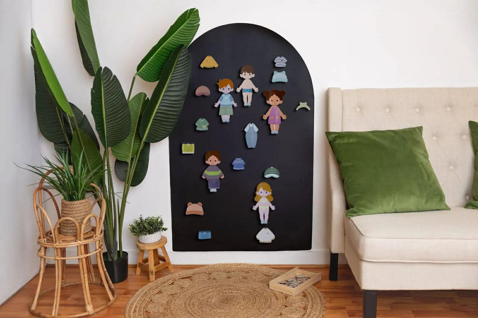 Magnetic Dress Up Dolls - For Magnet Magic Wall & More