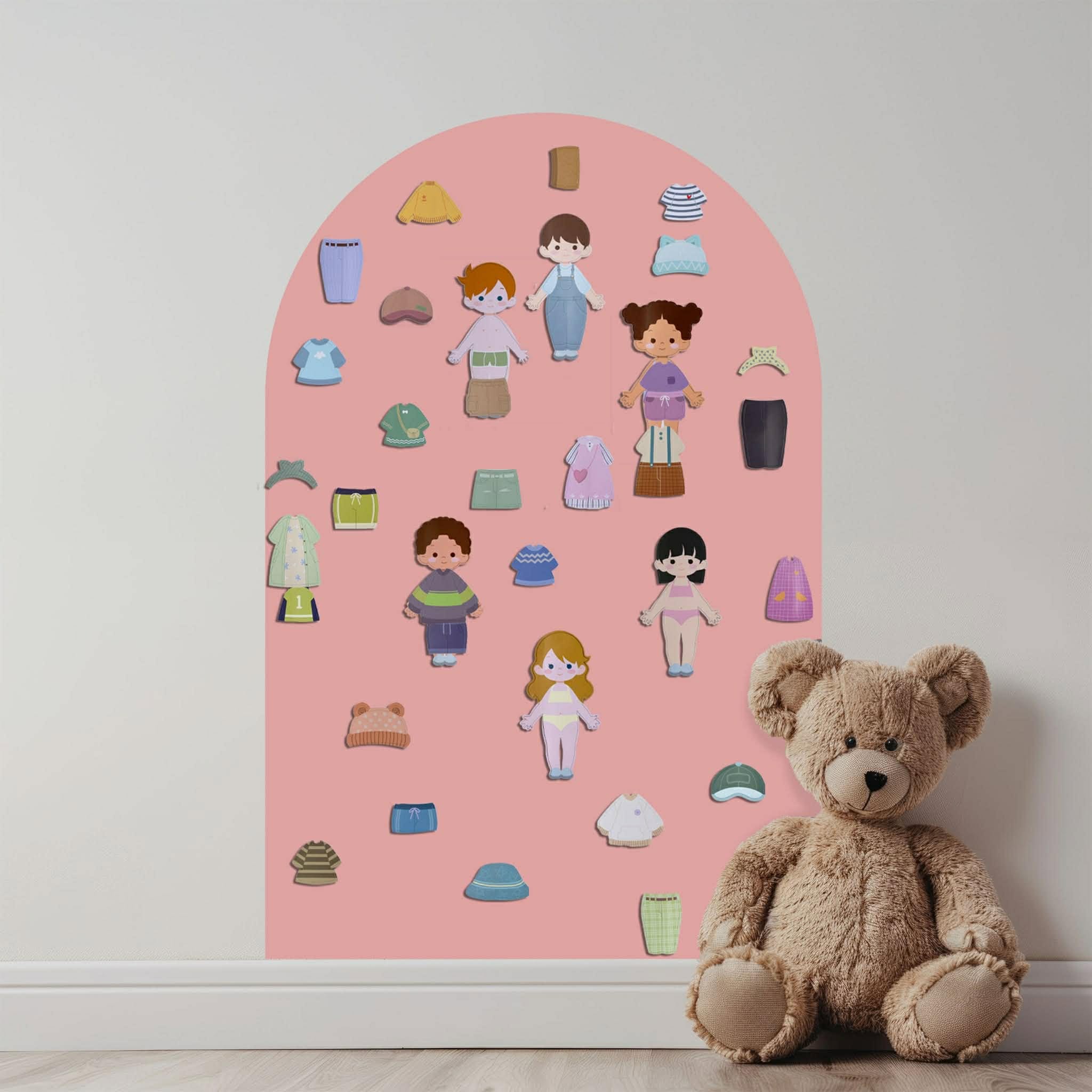 Magnetic Dress Up Dolls - For Magnet Magic Wall & More