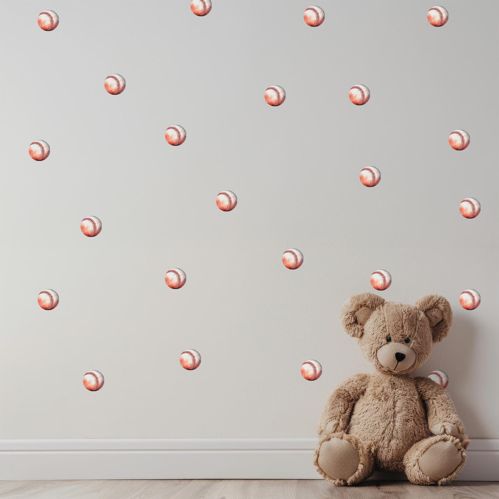 Baseballs Wall Decals