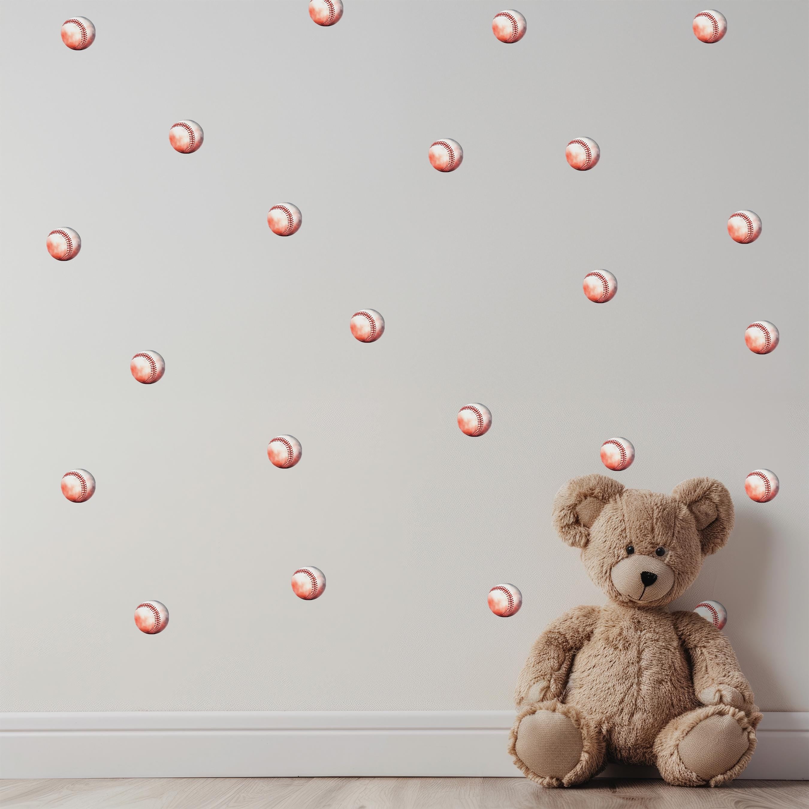 Baseballs Wall Decals